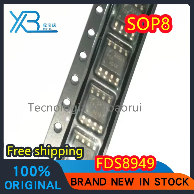 

(10/50pieces) FDS8949 8949 SMD SOP8 MOS field effect transistor 100% new and original electronics Free shipping