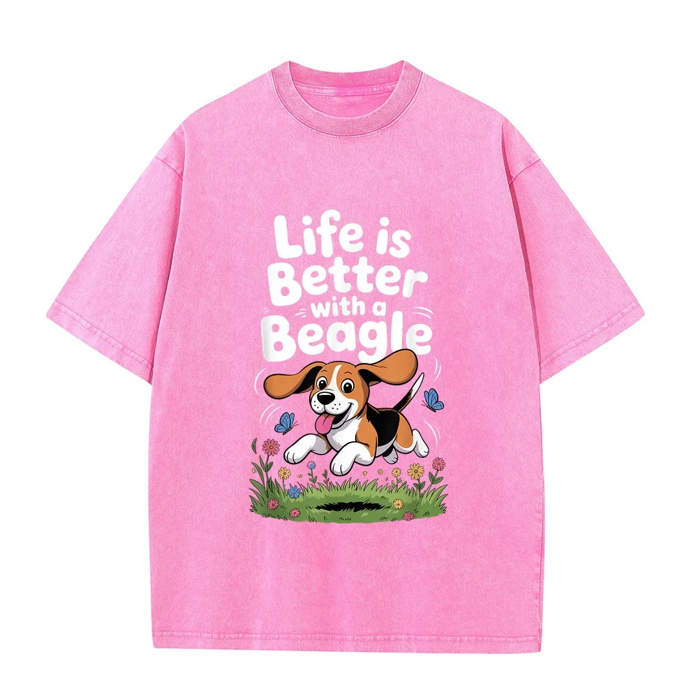 Funny Beagle Design for Men Women Hound Dog Lovers T-Shirt Ropa Футболка Y2k Summer Full Size Puppy Fan Graphic Tee Animal