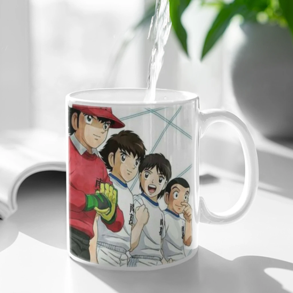 C-Captain_Tsubasa Cartoon Coffee Mug Tea Cup 11oz Coffee Cup Funny Birthday Gifts for Women and Men Ceramic Mug Personalized Cup