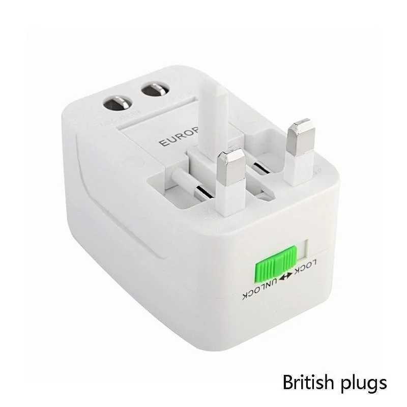 US ไปยัง EU ยุโรปและ Universal AC Power Plug ทั่วโลก Adaptor Traveling Converter (Usb)