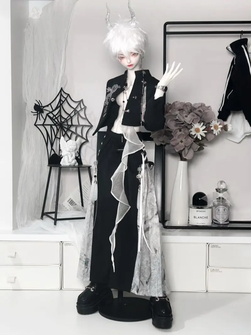 1/4 Doll Clothes 45Cm Bjd Doll Retro Style Set Handsome Dress Up Diy Toy Dress Up Game House Doll Accessories No Doll