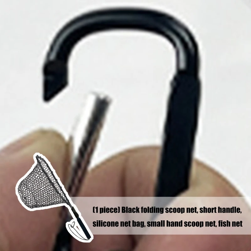 

Складная подсак для безопасной ловли рыбы, рыболовная сеть, складная ручка, оборудование для пресноводной и морской рыбалки