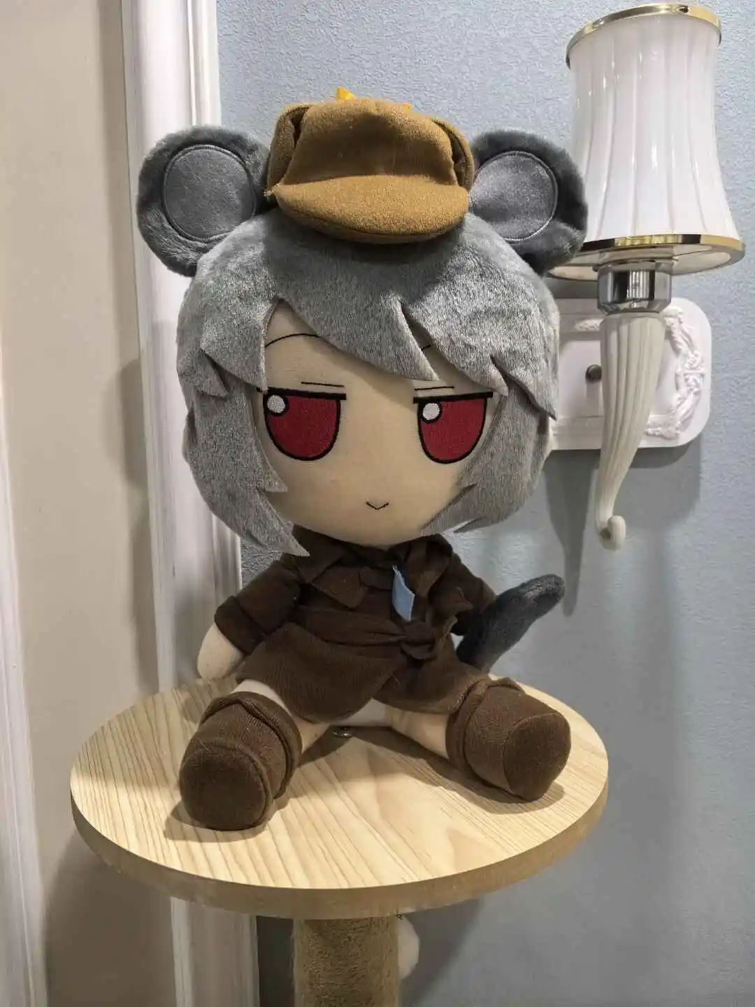 Touhou Project Nazrin serie Linda chica Fumo sentado modelo almohada 30cm Anime títere Plushie dibujos animados Kawaii Cosplay regalos de navidad
