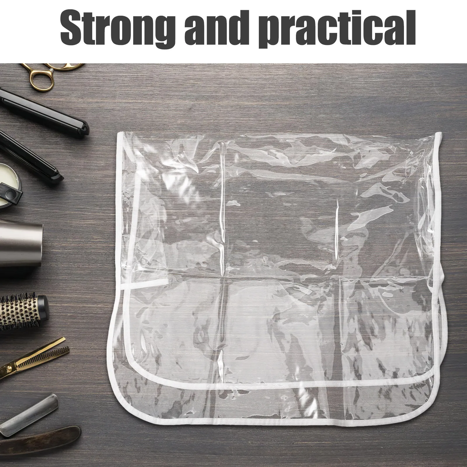 Salon chair back cover for salon owners to keep salon chairs clean, transparent PVC 49x43.5 cm waterproof protector