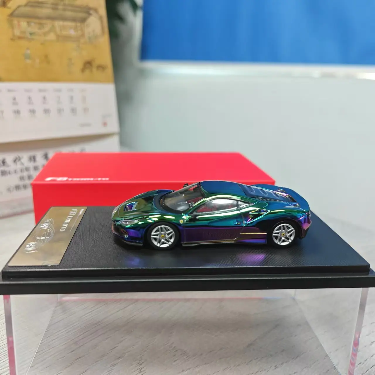 XF MODEL 1:64 F8 Plating Gradient Tributo Alloy Model Car