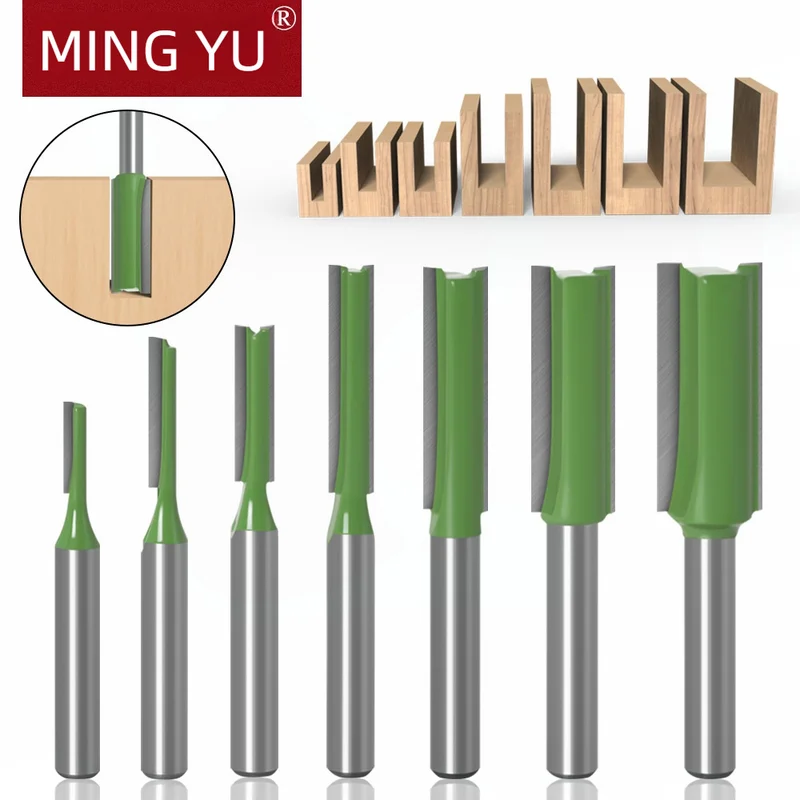 

Набор долбежных фрез «два в одном» из 6 предметов для деревообработки с хвостовиком 1/4, одно- и двусторонний прямой нож