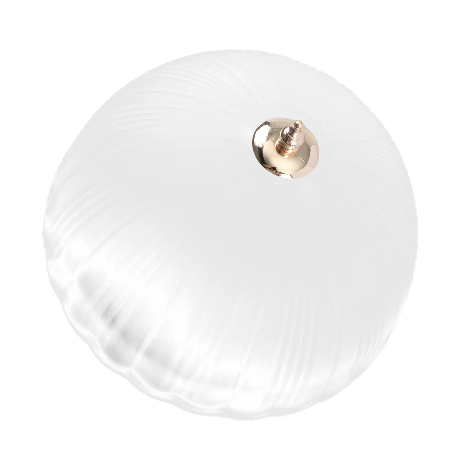Frosted Watermelon Grain Lampshade for Household Users to Keep Lamps Clean White Glass with Bracket