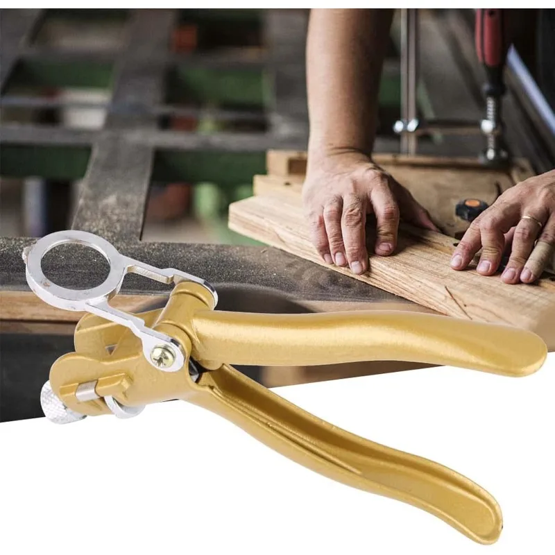 Zinc Alloy and Copper Alloy Saw Set Tool Saw Set Pliers Woodwork Hand Tools Sawset Puller with Magnifier and Arc Shaped Hadle