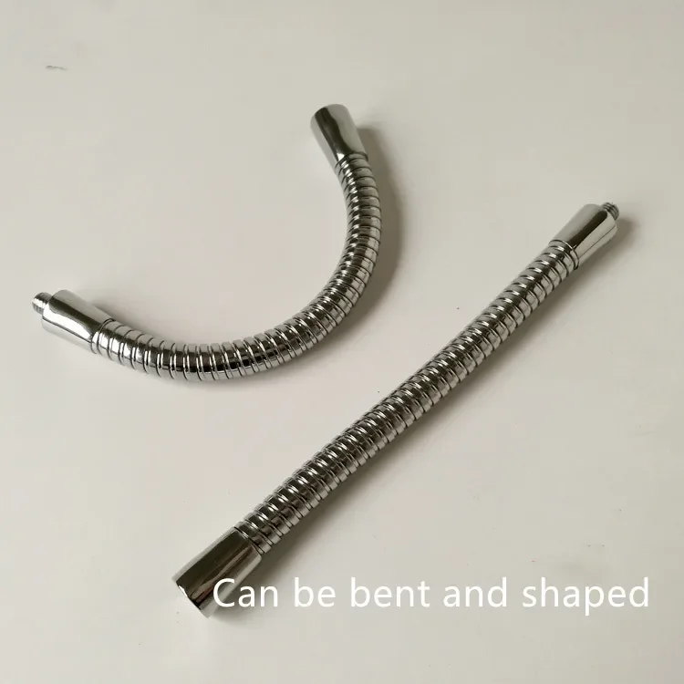 2 قطعة/الوحدة M10x150mm M6 ذكر المسمار + M6 أنثى الموضوع لينة ضوء قناة معدنية مرنة لتقوم بها بنفسك المعادن معقوفة خرطوم اعوج أنبوب