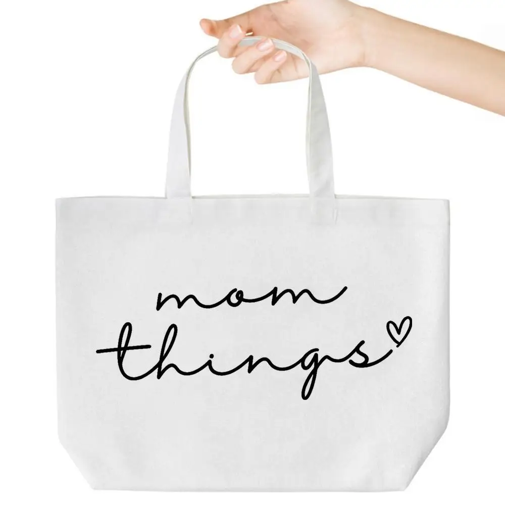 

Сумка для мамы. Средний холст для продуктов, работы и школы. Идеальная повседневная сумка.