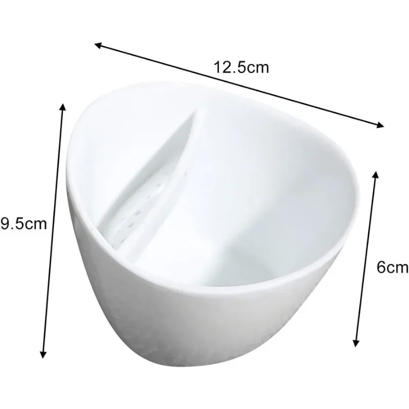 Creative Ceramic Intelligent Tea Cup with Slanted Mouth, Kung Fu Tea Cup with Filter, Novel Gift for Friends