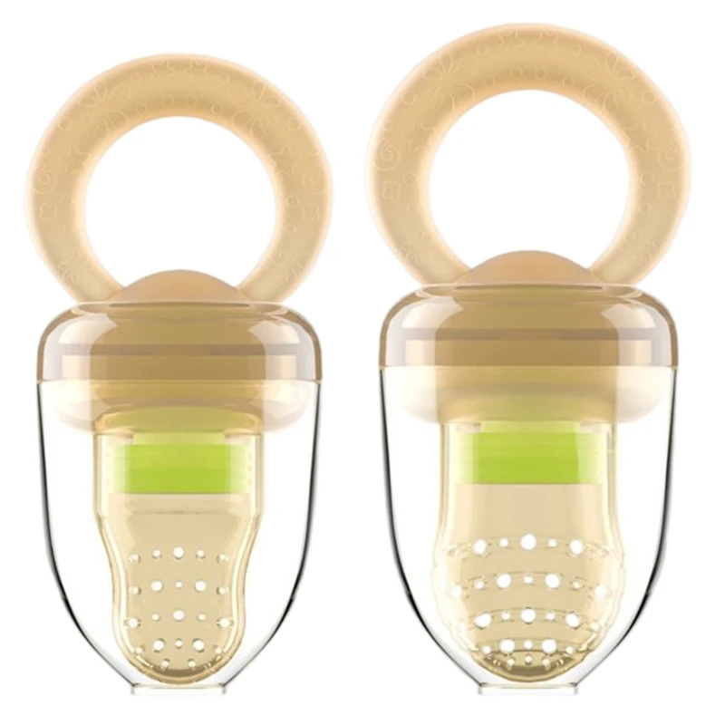 

Baby Feeder Fruit Feeder Pacifier Infant Fruit Silicone Nipple Teething Toy Teether for 3-24 Months Toddlers