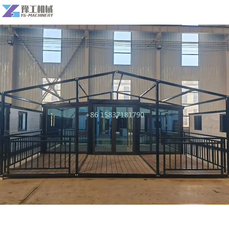 Casa Contenedor de Construcción Rápida, Casa Plegable de Lujo para Trabajo y Almacenamiento al Aire Libre, Casa Pequeña Personalizable, Casa Contenedor Extensible para España