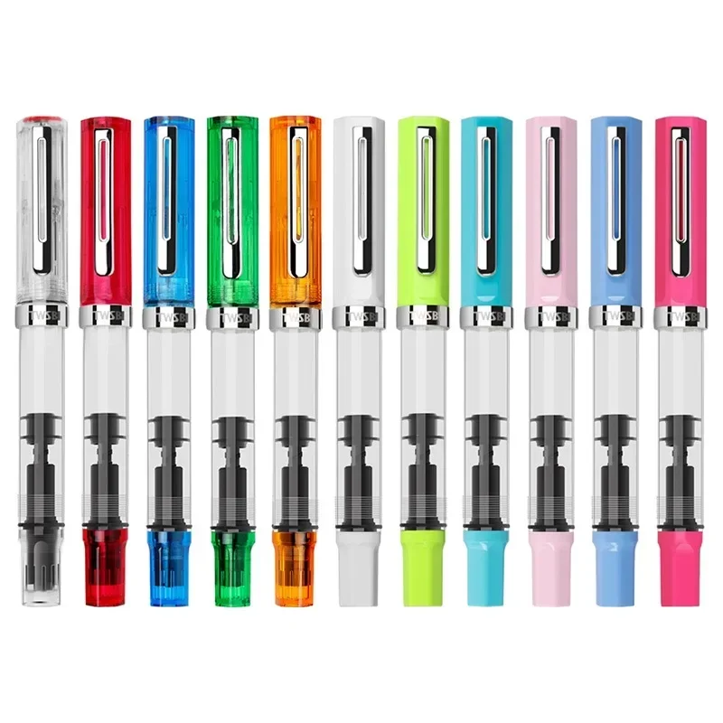 Hot TWSBI ECO Piston Pen Transparent Resin Fountain Pen Holder Large Capacity Ink Storage Student Writing Business Supplies Gift