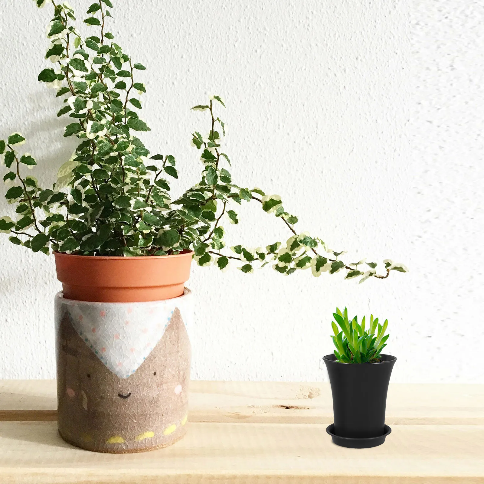 

10 Pcs Succulent Pots Planting Indoor Planter Planters with Drainage and Tray Large for Plants Garden Flower Outdoor Small