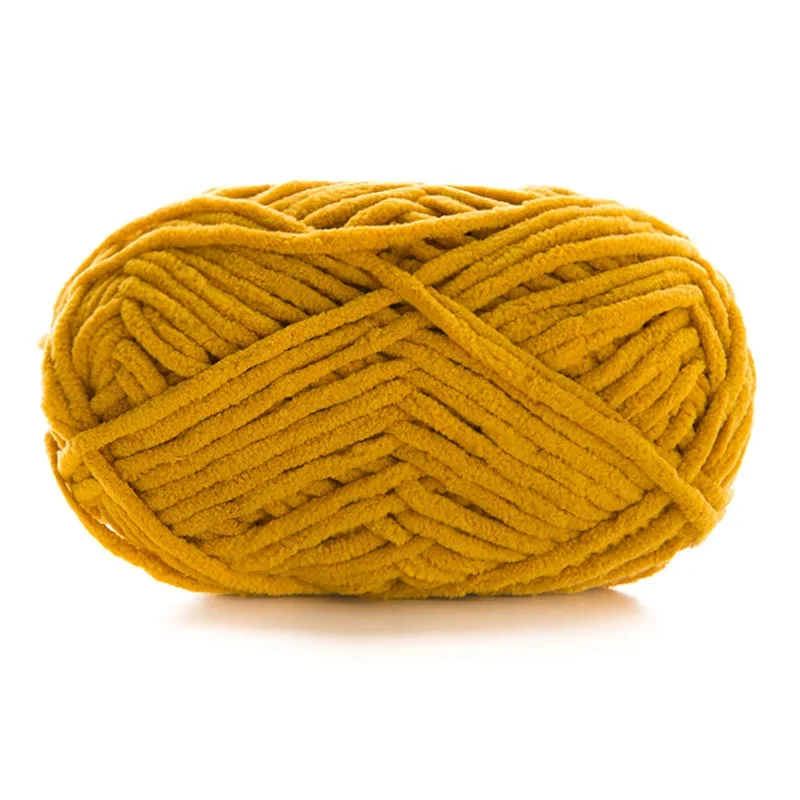 Soft Thick Chenille Yarn Balls, Hand DIY Crochet Knitting Yarn for Scarf Pillow Blanket Making