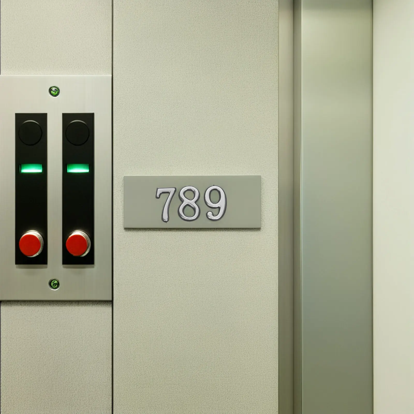 2Sets Address Numbers Stickers 0-9 Stick on Outdoor Self Adhesive for Door Mailbox Bin Minimalist Style All Season