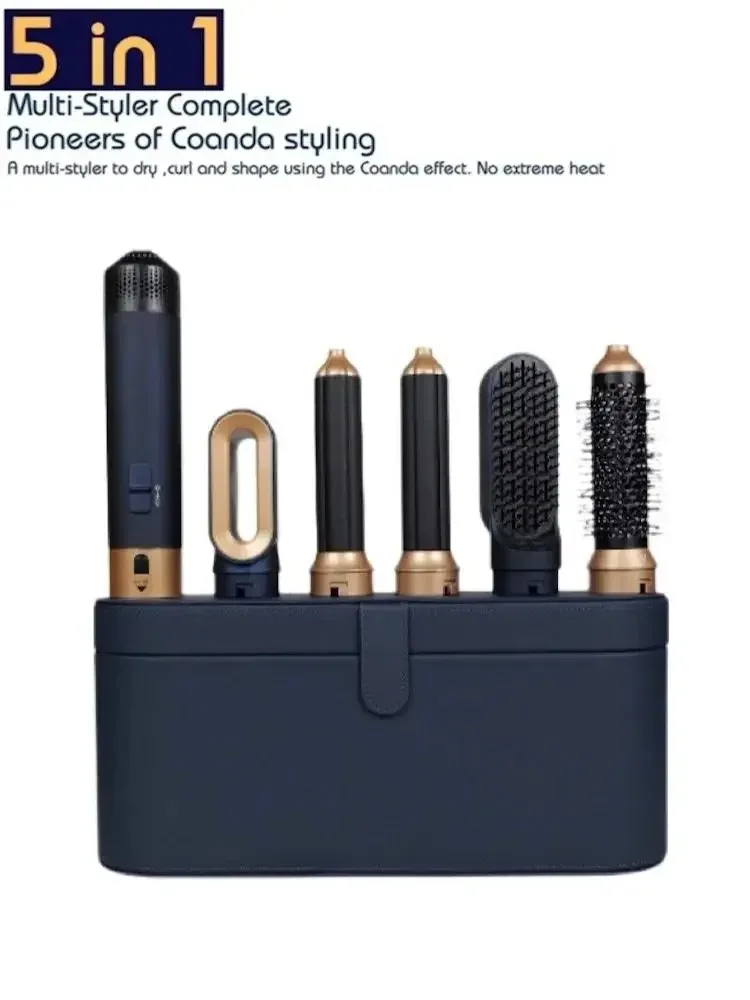 

Профессиональный высокоскоростной стайлер для волос 5 в 1, щипцы для завивки волос, инструменты для укладки, ролики для завивки волос, щетка для выпрямления волос с горячим воздухом