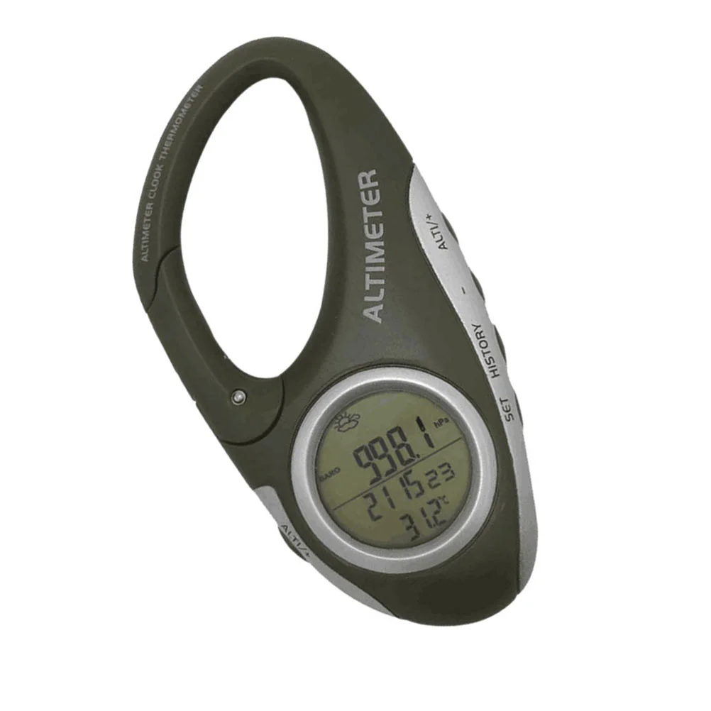 Fishing Barometer Carabiner Barometer Digital Barometer Handheld Barometer Keychup Carabiner Altimeter Pocket Handheld Altimeter