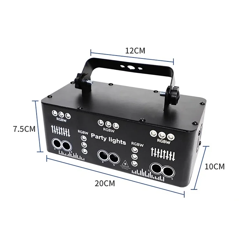 

21 Eyes DJ Disco RGB Party Beam Stage Laser Projector Light DMX Remote Strobe Sound Nightclub Halloween Holiday Wedding Lamp