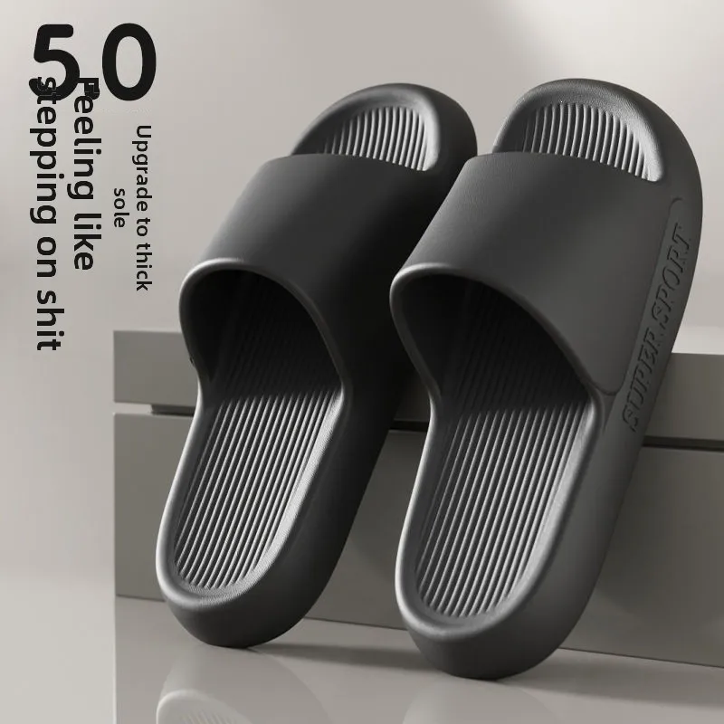 Couple's indoor and outdoor wear men's anti-slip household waterproof bathroom couple's bathing new style women's slippers EVA