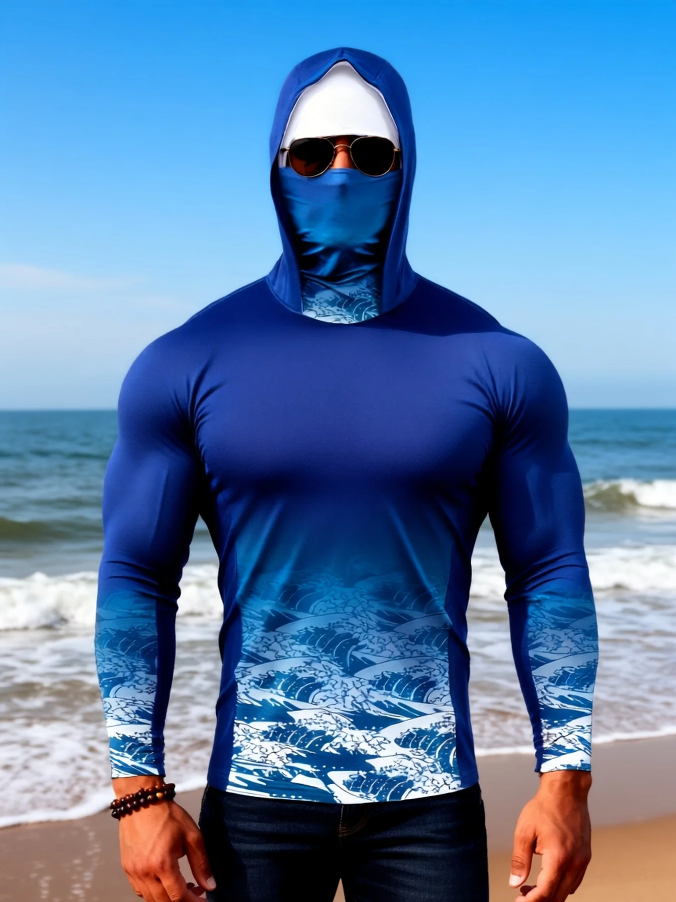 Camisa de Manga Larga para Hombre, Estilo Verano 2026, con Diseño Impreso en 3D con Degradado, para un Look Deportivo y Cómodo