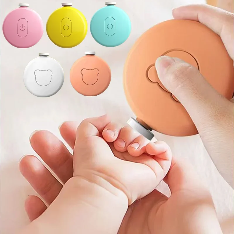 

6 Pcs Grinding heads Set Electric Baby Nail Trimmer Newborn Nail Clipper Baby Care Kit Manicure Set Safe Easy Trim Nail Trimmers