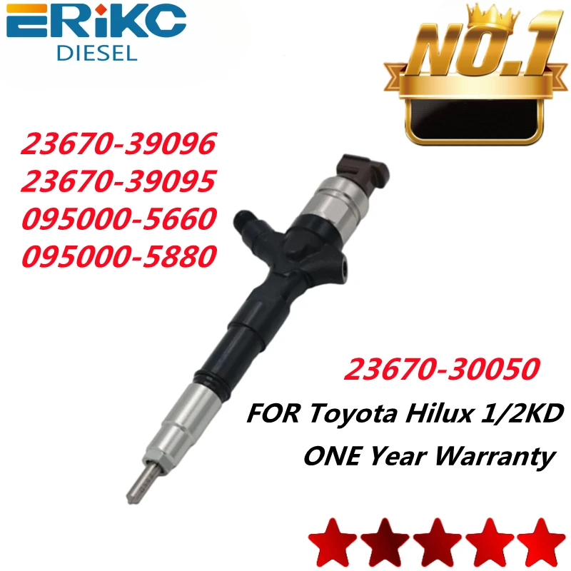 ERIKC Diesel Fuel Injector 095000-5880 095000-5881 23670-39096 23670-39095 095000-5660 Original Top Quality FOR TOYOTA Hiace