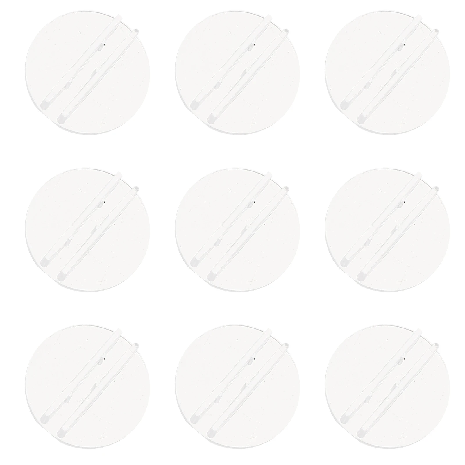 

100 Pcs Card Clip Board Game Accessories Clear Holder Table Holders Translucent for Playing Trading Cards Plastic Stands