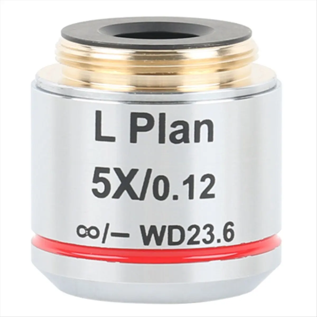 A72U Infinity Long Working Distance Metallurgical Microscope Plan Achromatic Objective Lens RMS Thread Interface 5X