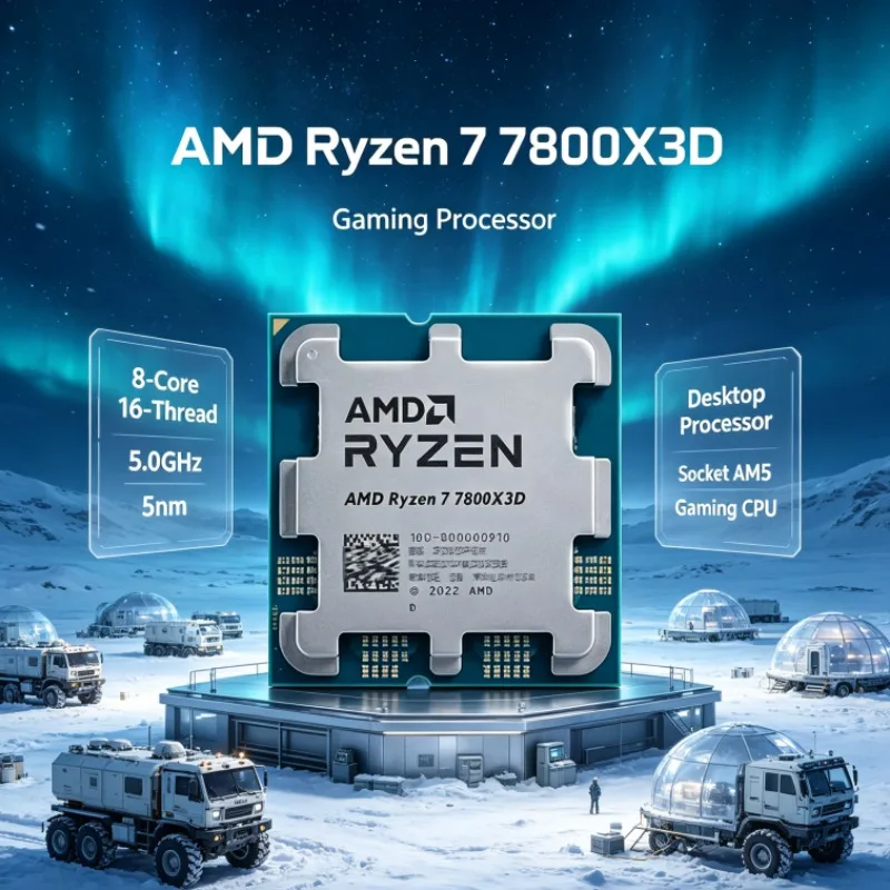 라이젠 7 R7 7800X3D AMD 프로세서 100-100000910 5.0GHz 8코어 16스레드 5nm 96M 캐시 AM5