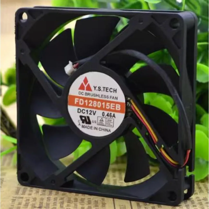 NEW CPU Fan for Y.S.TECH FD128015EB 8015 12V 0.46A 8CM High Air Flow Double Ball Fan 80X80X15mm