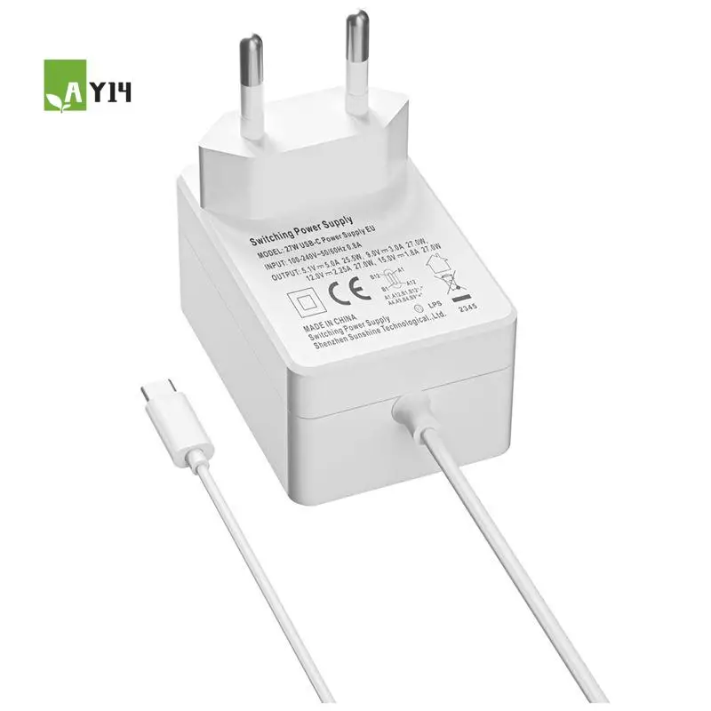 ay14-raspberry-pi-5世代pi5用急速充電器-usb-c-pd-51v5a-pd規格対応-タイプcインターフェース充電器