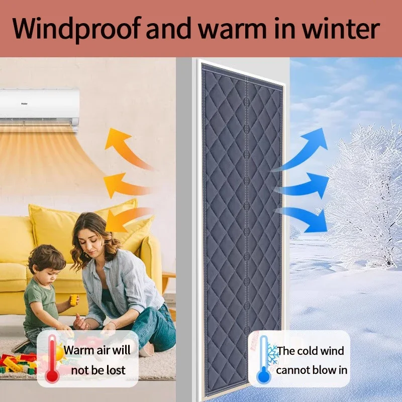 

For 2025 Magnetic Windproof Curtain Winter Thermal Insulated Door Curtain Auto Closing Thickened Warm Oxford Door Screen