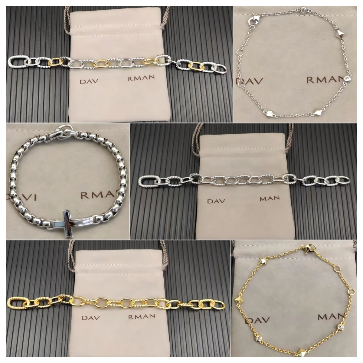 2025 نمط جديد DY سوار للرجال والنساء زوجين عصري ورجعي مزاجه بسيط لارتداء اليومي سوار Charm