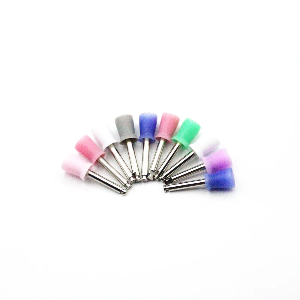 100pcs/box Disposable Dental Polisher Nylon Bristle Brush Polishing Polisher Cup Teeth Whitening Prophy Brushes Dentist Tools