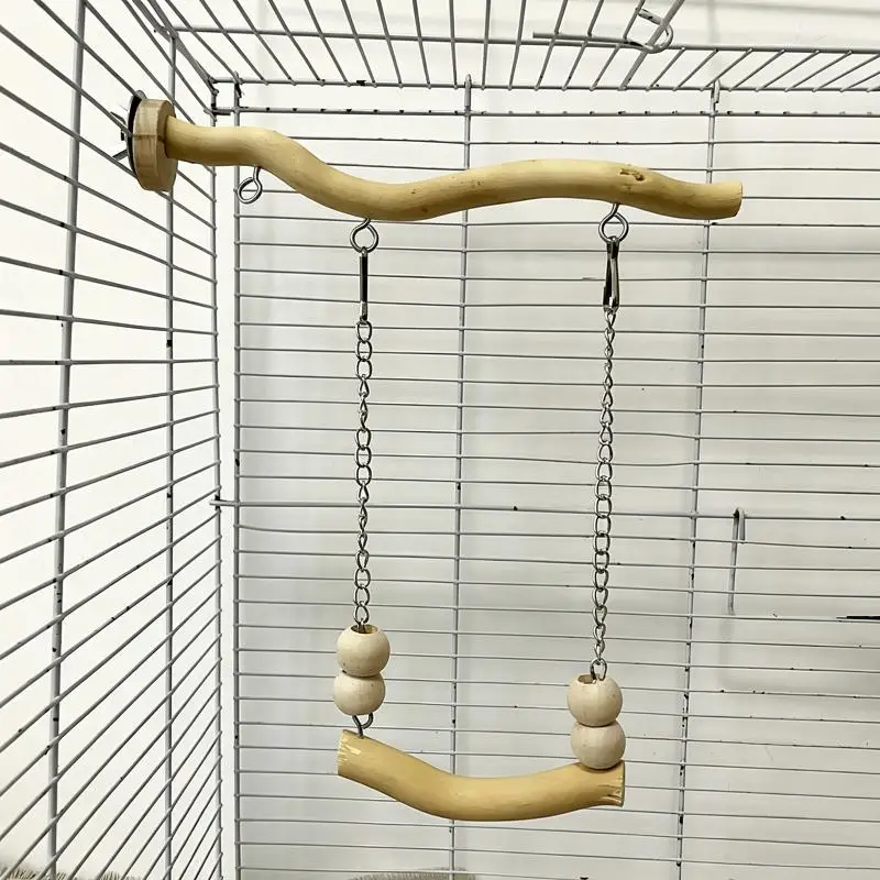 1 Piece of Accessory, Color and Style Shipped Randomly, Parrot Suspension Bridge Toy, Budgerigar, Lovebird, Cockatiel Toy, Swin