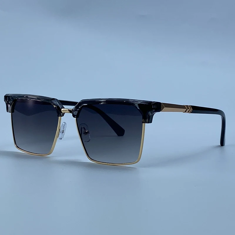 2026 Luxuriöse Übergroße Quadratische Sonnenbrille für Herren Y2K Punk Designer Futuristische Vintage Outdoor-Sonnenbrille für Männer Fahrbrille Eyewear – Detail 14