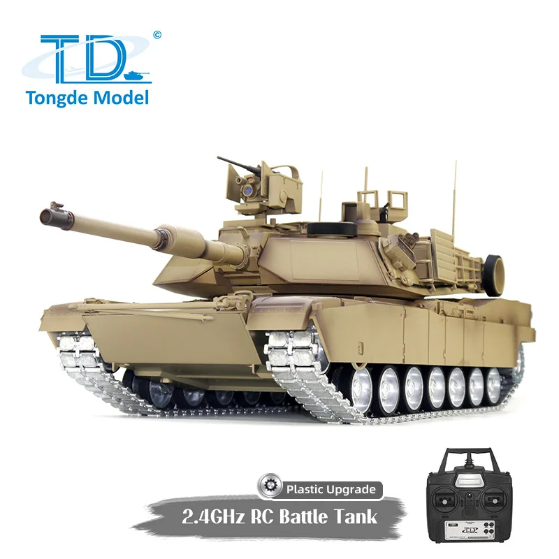 

TD Ready to Run Panzer 1:16 RC Tank M1A2 SEP V2 Abrams Radio Control Battle Tanks Metal Tracks Rock Arm Model TH23304