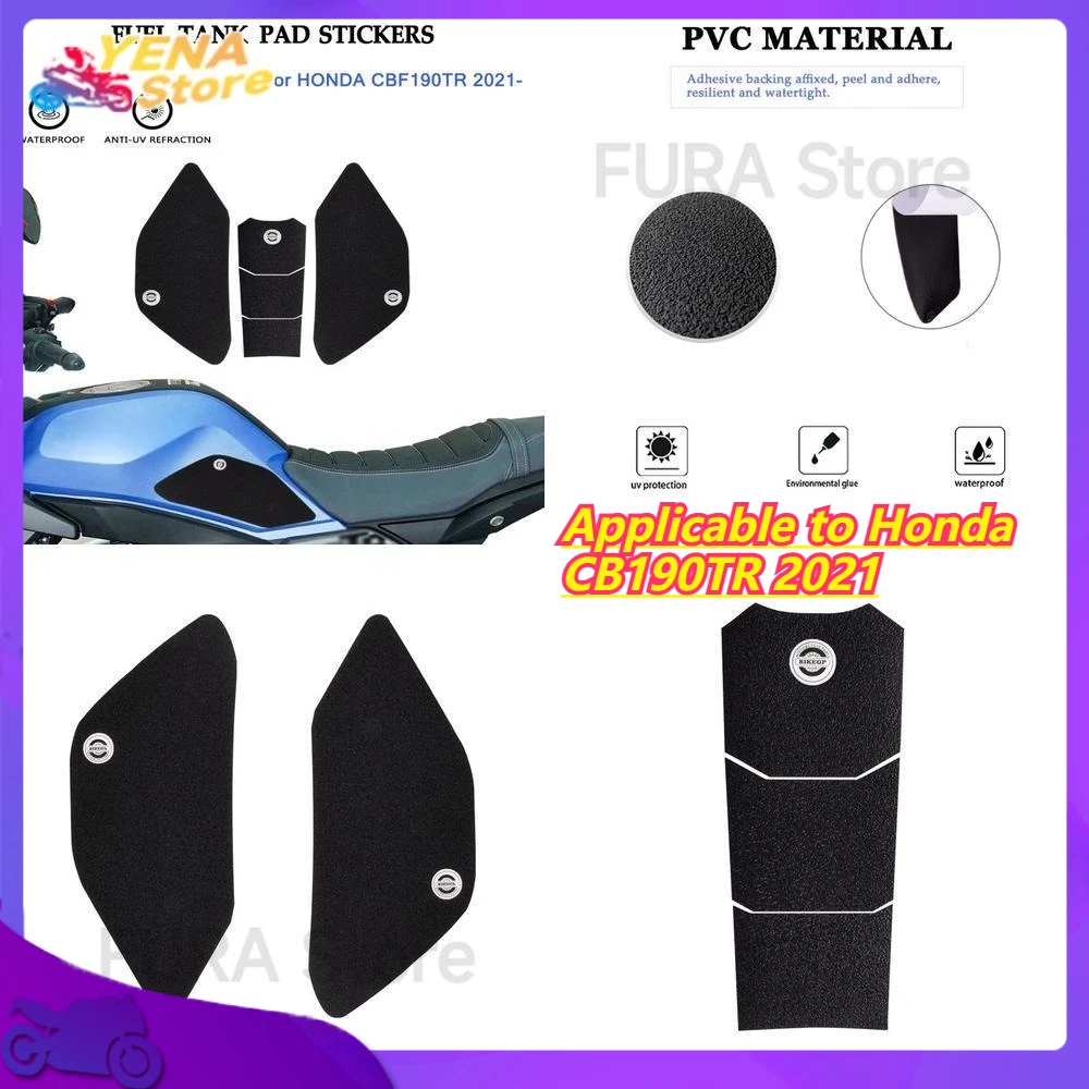 

Fishbone Anti Slip Protection Side Sticker Applicable to Honda CB190TR 2021 Motorcycle Fuel Tank Decal
