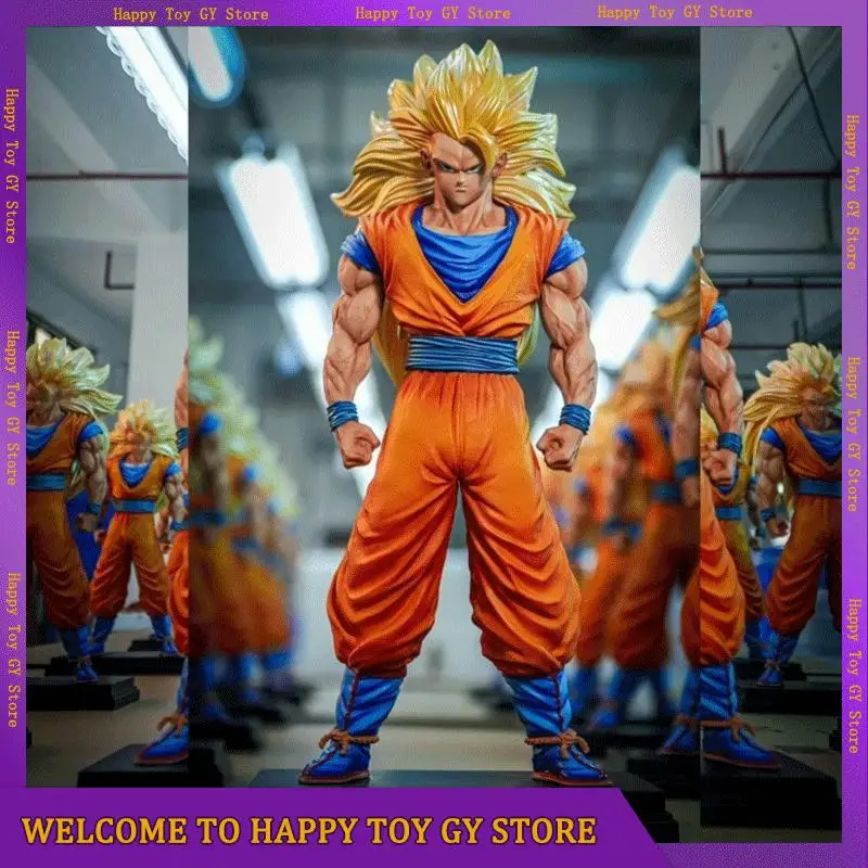 

GK JT Statue Dragon Ball Z Son Goku Figure Super Saiyan 3 Goku Action Anime Figure Figurine Jt Statue Collection Model Toys Gift