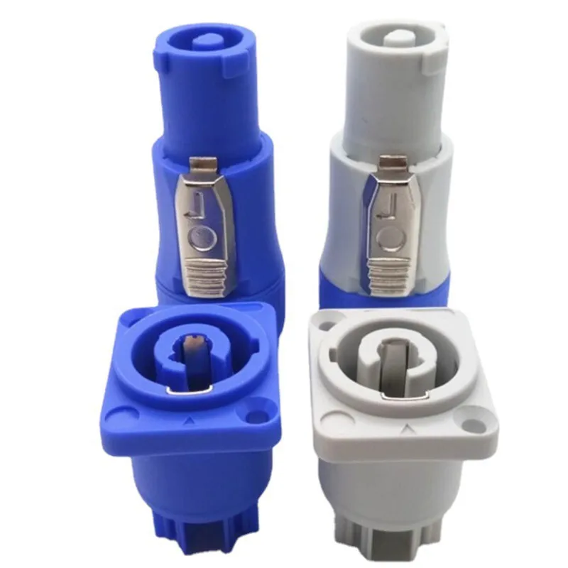 Для Neutrik разъем Powercon 3-контактный разъем «папа-мама» для крепления на панели 10 шт. для освещения сцены AC250V 20A адаптер кабеля питания-A86G