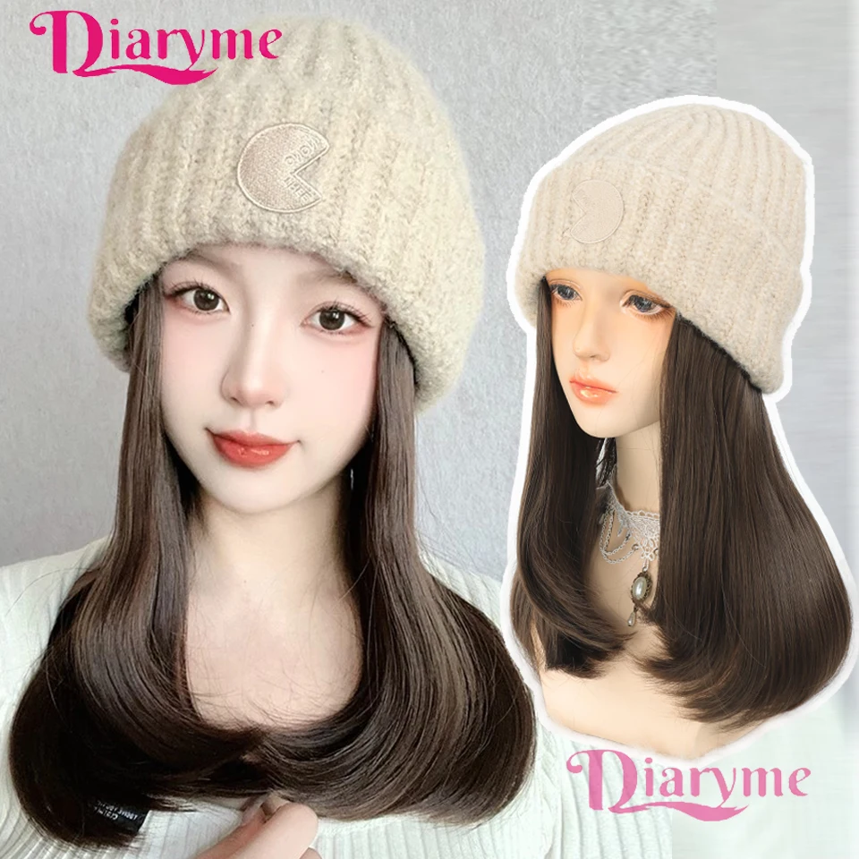 

Парик шляпа синтетический короткий прямой Боб волосы натуральный парик Черная Женская шляпа с подключением волос Рыбацкая шляпа удлинение волос солнце Vi