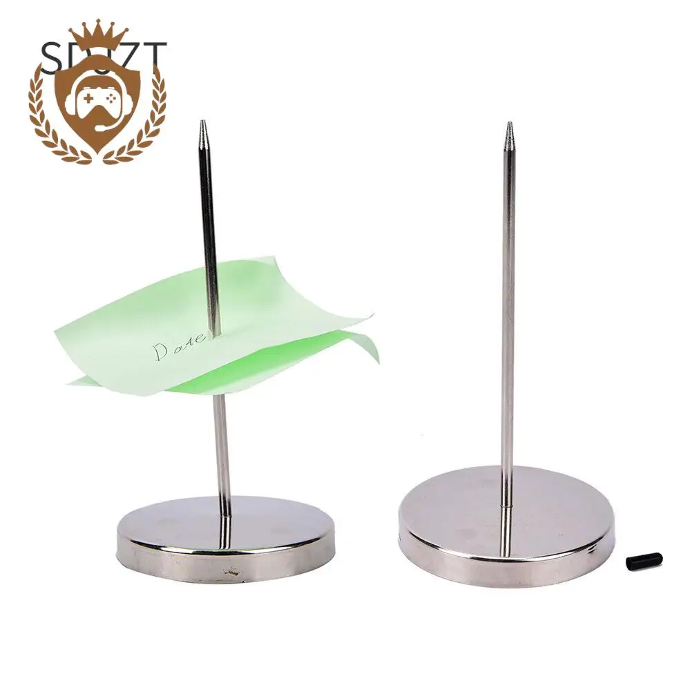 Safe Memo Holder Spike Stick For Bill Receipt Note Paper Order Office Desk