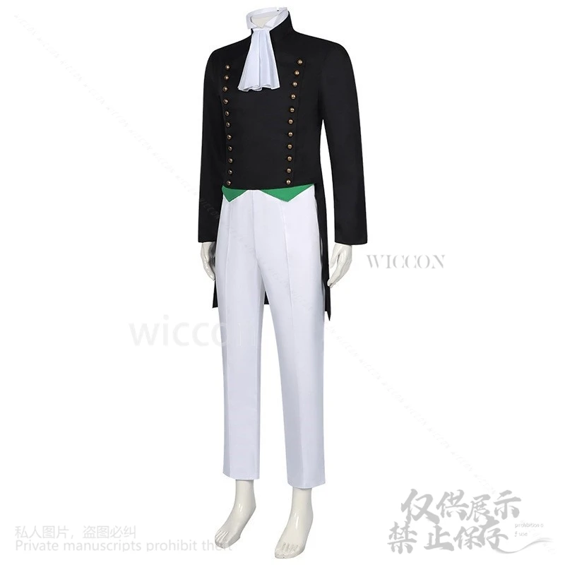 Sieglinde Sullivan Cosplay Black Anime Butler Costume Jacket Pants Bow Tie@Lifelike// cosHalloween Christmas Party Customized