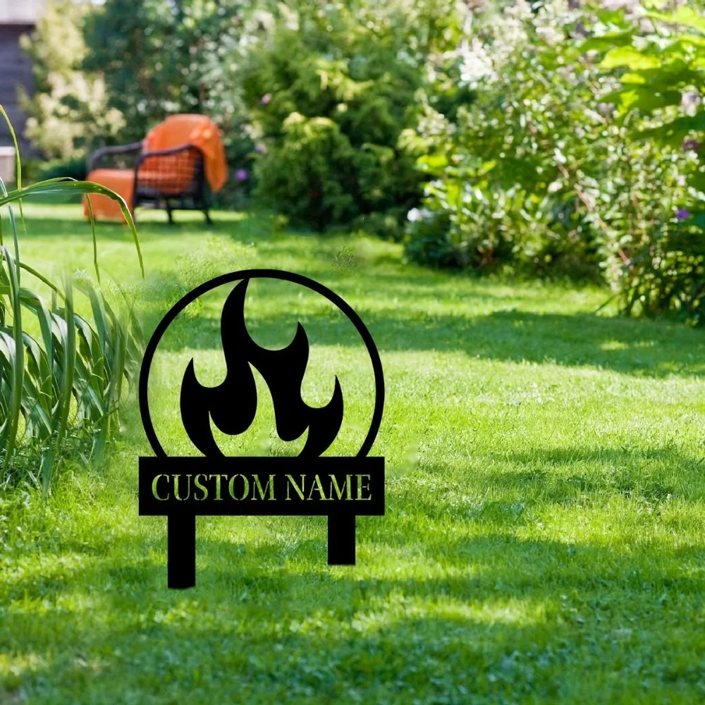 Elegant Custom Metal Garden Stakes Perfect for Beautifying Lawns Patios Hassle Free Decorative Gift for Outdoor Spaces