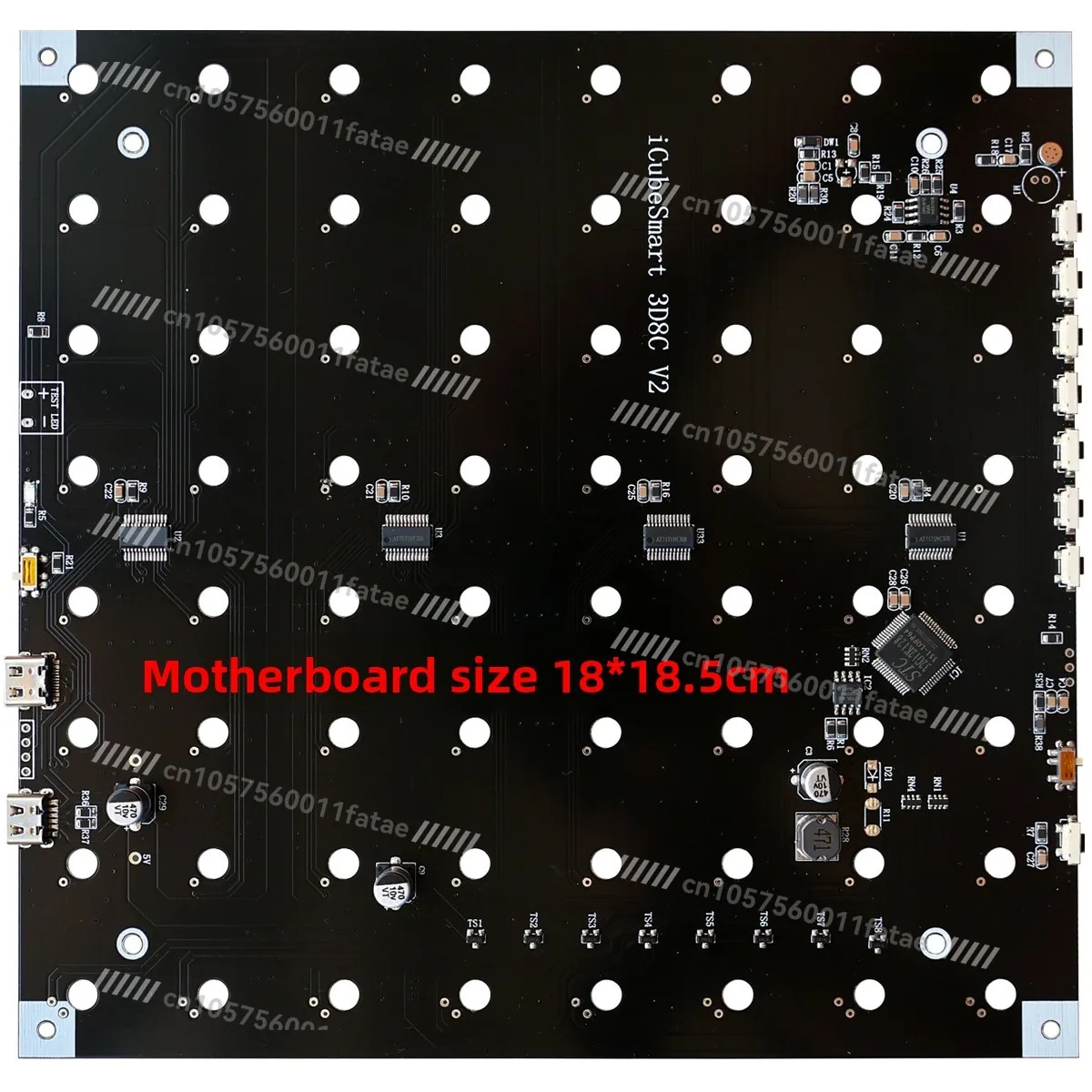 3D8 Light Cube DIY Kit 8X8LED Colorful Microcontroller Electronic 3D Top Machine