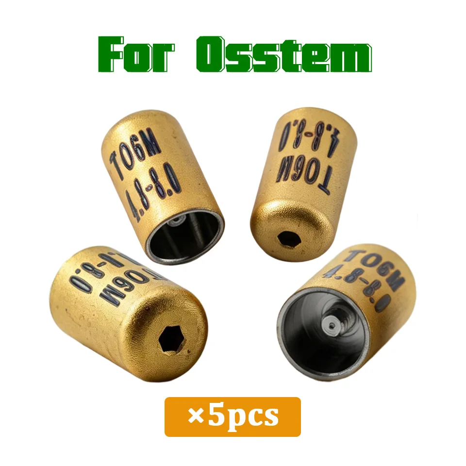 For Osstem Multiunit Scan Body Dental Lab Multi Unit Scan Cap CAD CAM Implant Digital Impression Components 5Pcs Parts Kit