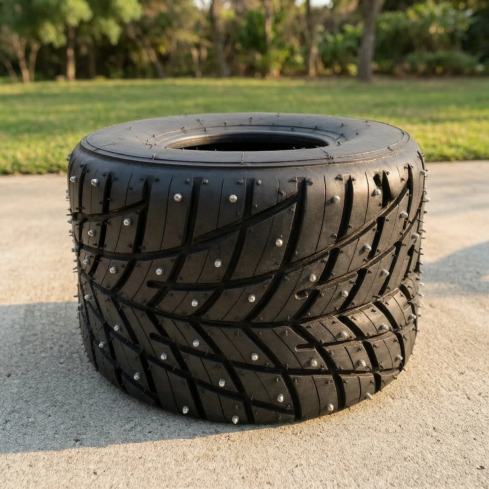 Kart Snow Tire Heavy-Duty Drift Vehicle Tire Sturdy Weather-Resistant for Winter Karting, Slippery Outdoor Conditions