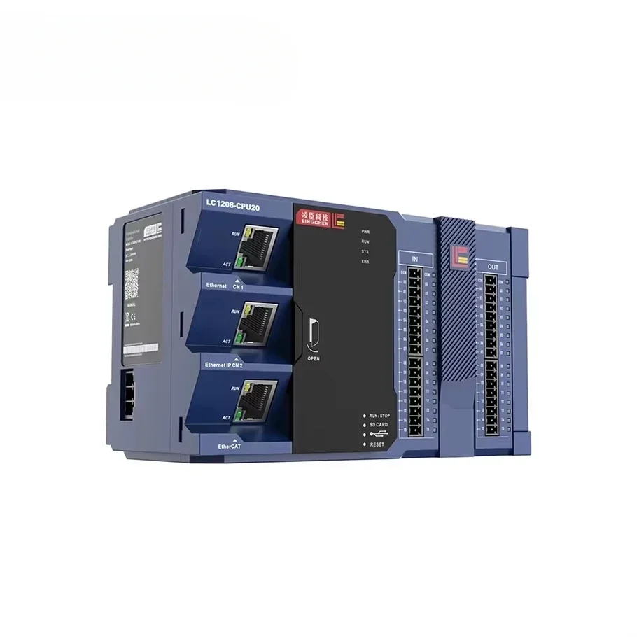 

PLC 32-Axis 1616 I/O EtherCAT EtherNet Modbus Codesys Programmable Logic Controller | PLC1232-CPU20TN